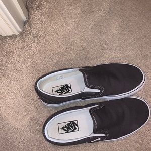 Grey slip on vans